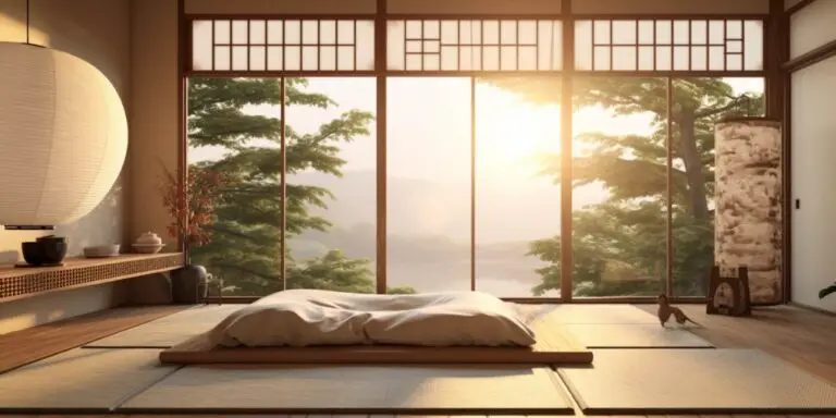 Sypialnia w stylu japońskim